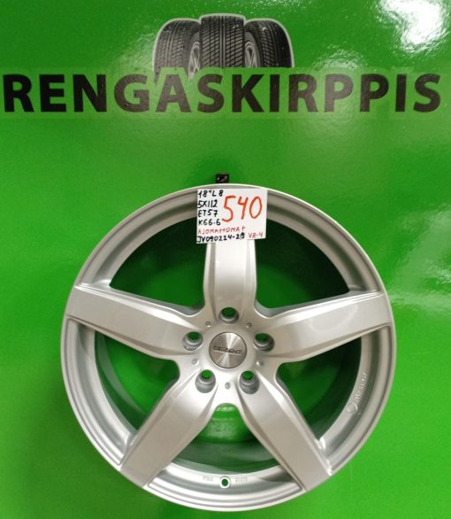 18" 5x112 ET57 K66,6 18"x8 Ajamattomat / VA1