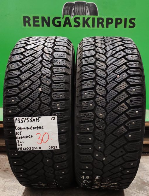 195/55R15 Continental IceContact nasta 7mm / 2P32