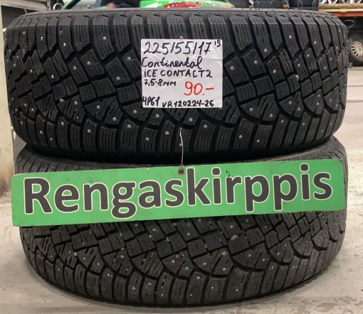 225/55R17 Continental IceContact 2 nasta 7,5-8mm / 4P61
