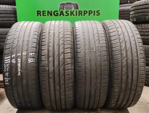 215/55R18 Continental PremiumContact 2 kesä 5-6mm / 5P54