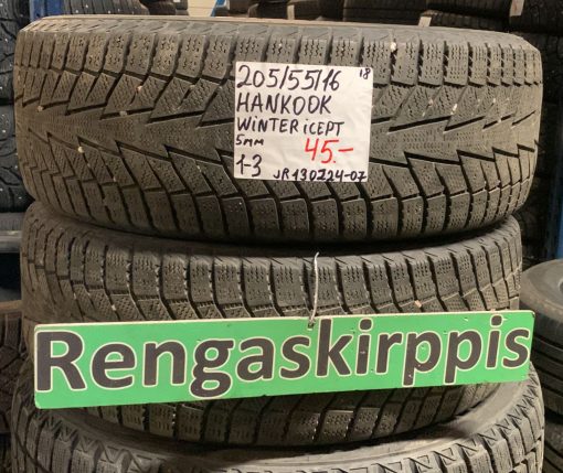 205/55R16 Hankook Winter ICept kitka 5mm / 1-3