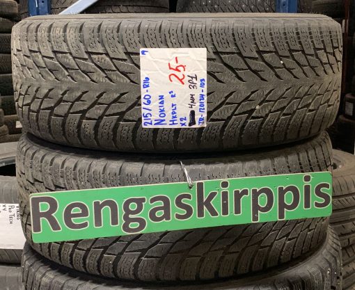 215/60R16 Nokian HKPL R3 kitka 4mm / 3P1