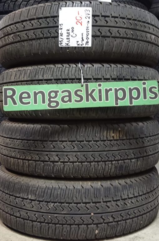 195/70R15 Kleber C100 kesä 5-6mm / 2V3