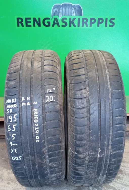 195/65R15 Nokian Nordman SX kesä 4mm / 2V25