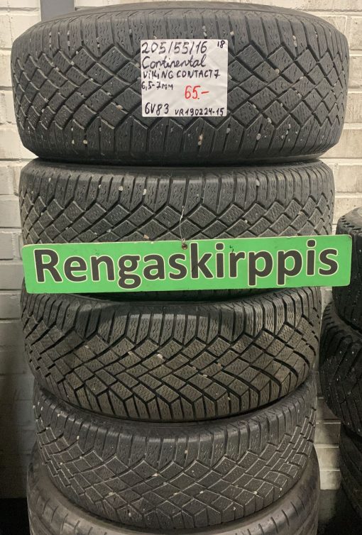 205/55R16 Continental VikingContact 7 kitka 6,5-7mm / 6V83