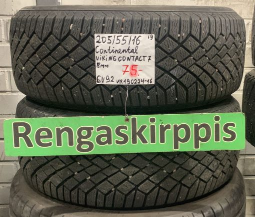 205/55R16 Continental VikingContact 7 kitka 8mm / 6V92