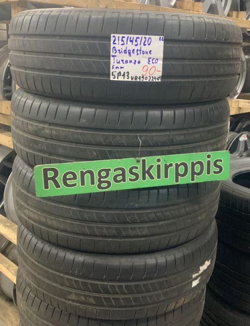 215/45R20 Bridgestone Turanza Eco kesä 5mm / 5P13