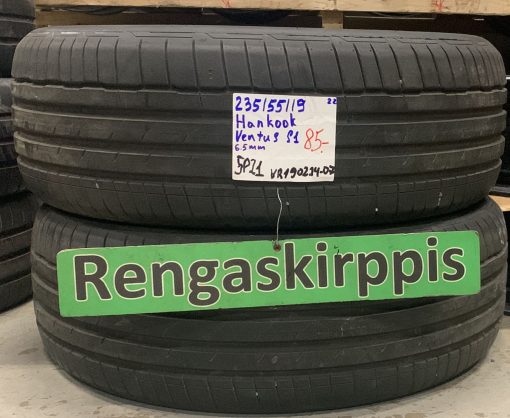 235/55R19 Hankook Ventus S1 kesä 6,5mm / 5P21