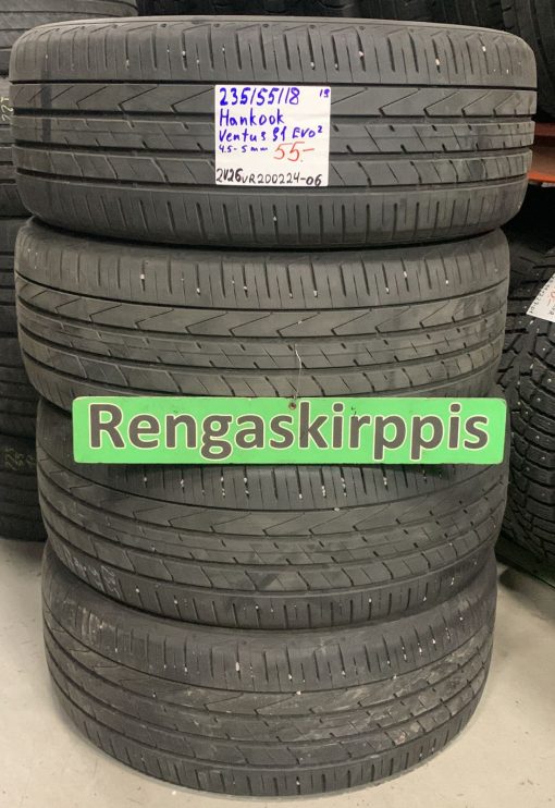 235/55R18 Hankook Ventus S1 Evo 2 kesä 4,5-5mm / 2V26