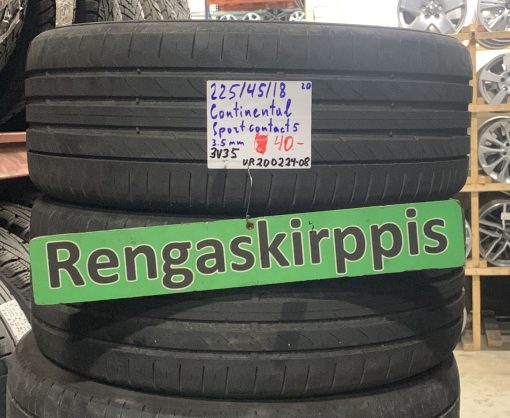 225/45R18 Continental SportContact 5 kesä 3,5mm / 3V35