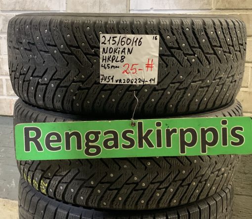 215/60R16 Nokian HKPL 8 nasta 4,5mm / 7V51