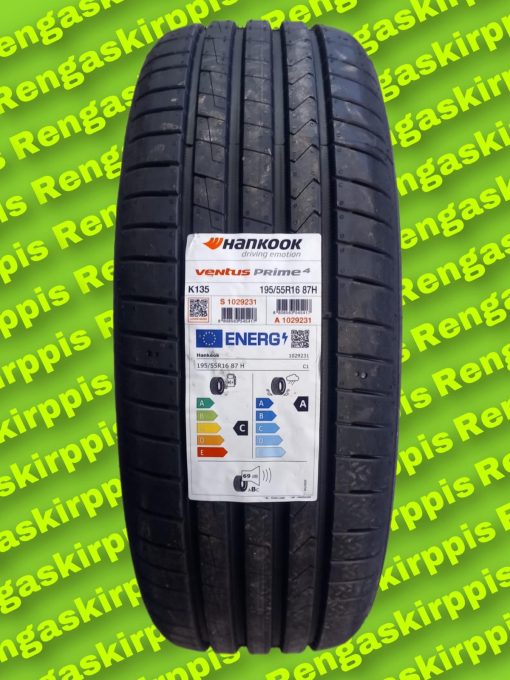 195/55R16 Hankook Ventus Prime4 K135 87H C,A 69dB/ kesä