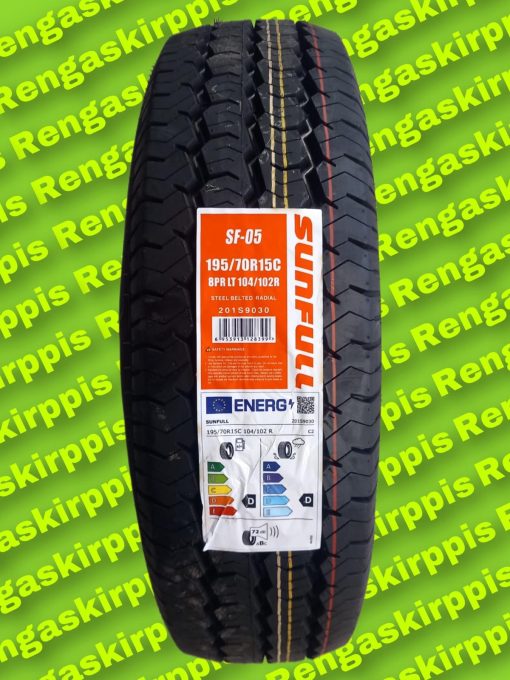 195/70R15C Sunfull SF-05 104/102R D,D 72dB/ kesä