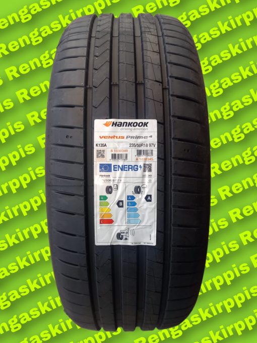 235/50R18 Hankook Ventus Prime4 K135A 97V B,A 69dB/ kesä