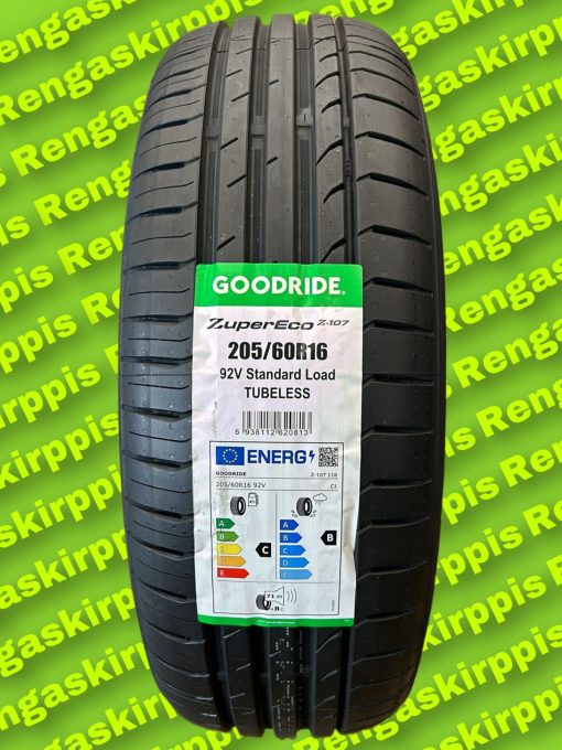 205/60R16 Goodride ZuperEco Z-107 92V C, B 71dB/ kesä