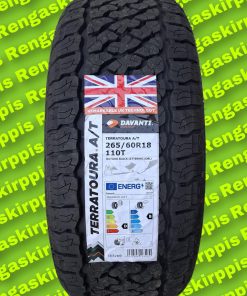 265/60R18 Davanti Terratoura A/T 110T D, B 73dB/ kesä