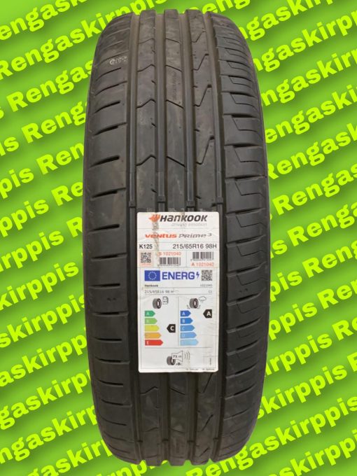 215/65R16 Hankook Ventus Prime3 K125 98H C,A 71dB/ kesä