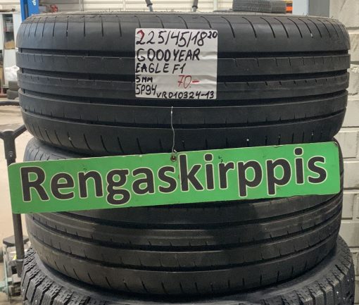 225/45R18 GoodYear Eagle F1 kesä 5mm / 5P94