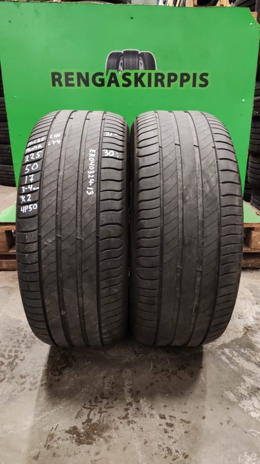 225/50R17 Michelin Primacy 4 kesä 3-4mm / 4P50