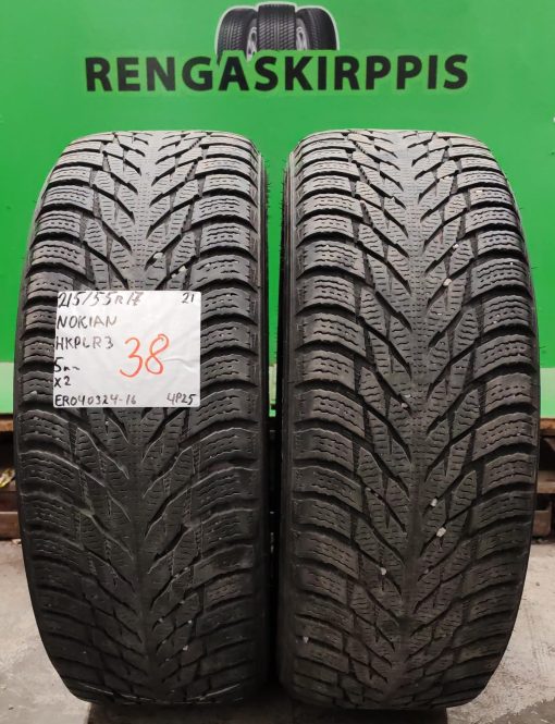 215/55R17 Nokian HKPL R3 kitka 5mm / 4P25