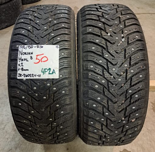 195/50R16 Nokian HKPL 8 nasta 7-8mm / 4P2A
