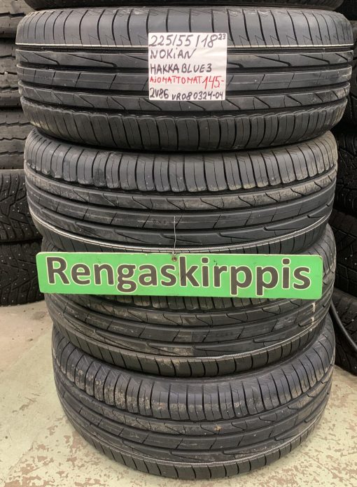 225/55R18 Nokian Hakka Blue 3 kesä ajamattomat / 2V86