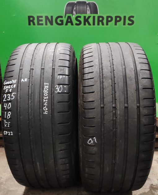 235/40R18 GoodYear Eagle F1 kesä 3mm / 5P22