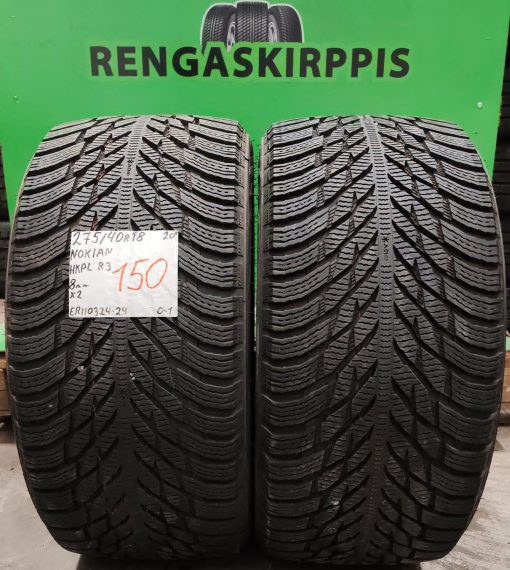 275/40R18 Nokian HKPL R3 kitka 8mm / K1