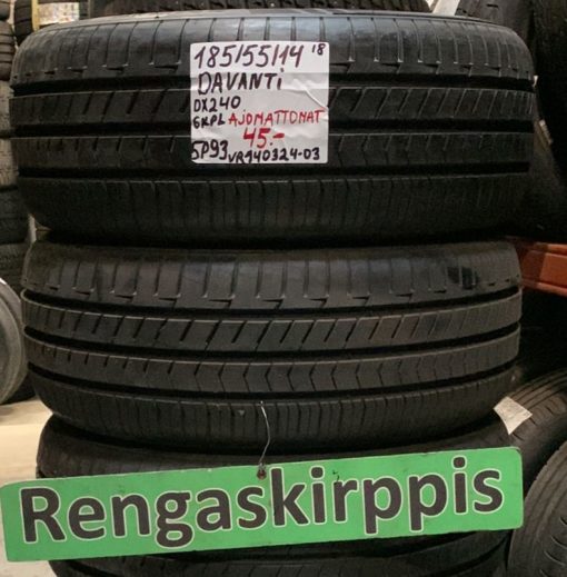 185/55R14 Davanti DX240 kesä ajamattomat / 5P93