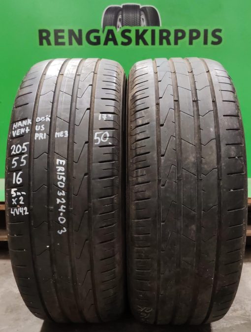 205/55R16 Hankook Ventus Prime 3 kesä 5mm / 4V42