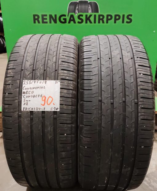 255/45R19 Continental EcoContact 6 kesä 5mm / 6-30