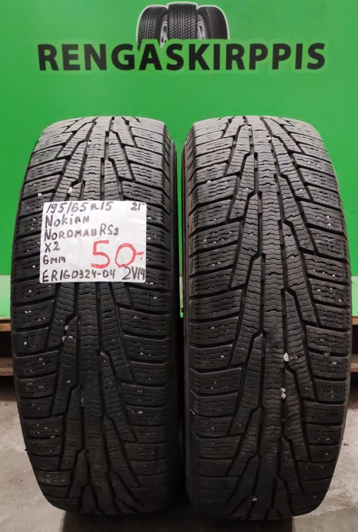 195/65R15 Nokian Nordman RS2 kitka 6mm / 2V14