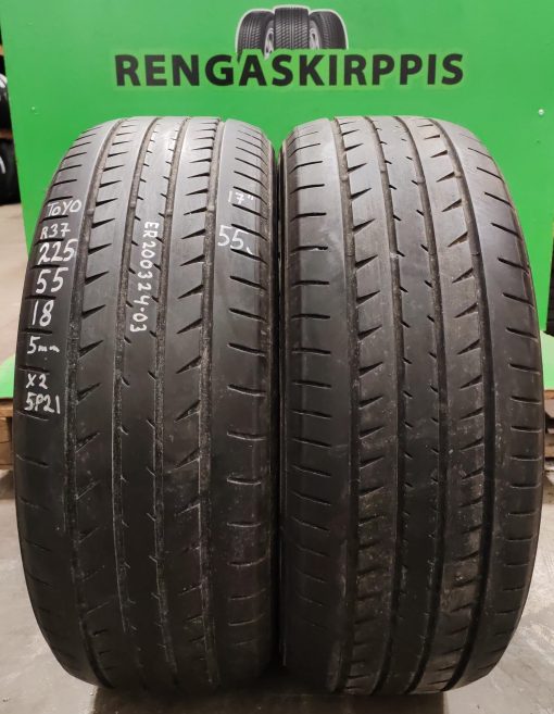 225/55R18 Toyo R37 kesä 5mm / 5P21