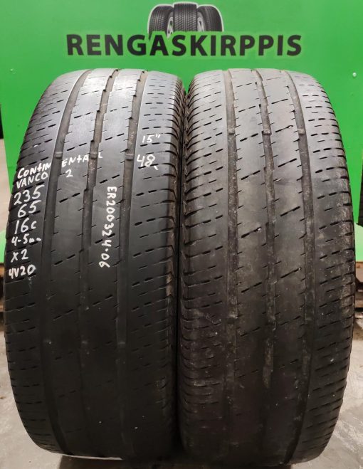 235/65R16C Continental Vanco 2 kesä 4-5mm / 4V20