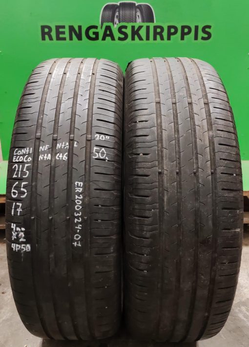 215/65R17 Continental EcoContact 6 kesä 4mm / 4P53
