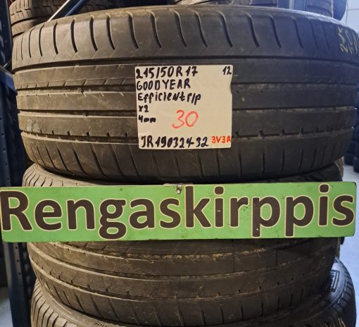 215/50R17 GoodYear EfficientGrip kesä 4mm / 3V3A