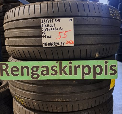 235/45R18 Pirelli Cinturato P1 kesä 4-5mm / 3V2A