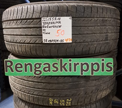 225/55R18 Yokohama BluEarth E70 kesä 4,5mm / 4P2A