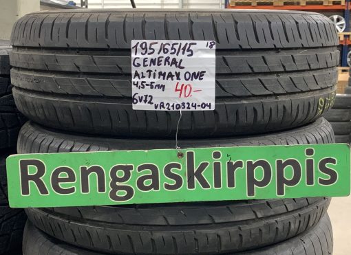 195/65R15 General Altimax One kesä 4,5-5mm / 6V72