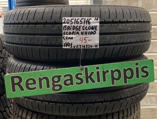 205/65R16 Bridgestone Ecopia NH100 kesä 5,5mm / 7V71