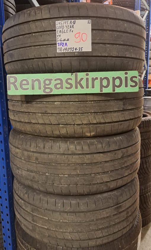 245/45R18 GoodYear Eagle F1 kesä 5-6mm / 7P2A