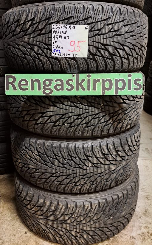 235/45R18 Nokian HKPL R3 kitka 7-8mm / 5V1