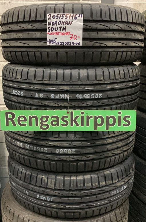 205/55R16 Nordman South kesä ajamattomat / 4V85