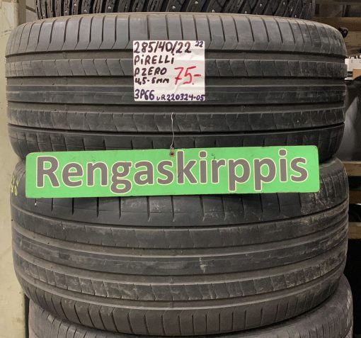 285/40R22 Pirelli PZero kesä 4,5-5mm / 3P66