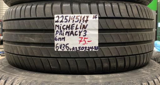 225/45R17 Michelin Primacy 3 kesä 6mm / 6V36