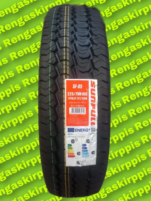 225/75R16C Sunfull SF-05 121/120R D, D 72dB/ kesä