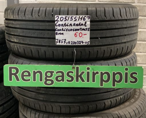 205/55R16 Continental ContiEcoContact 5 kesä 6mm / 7V53