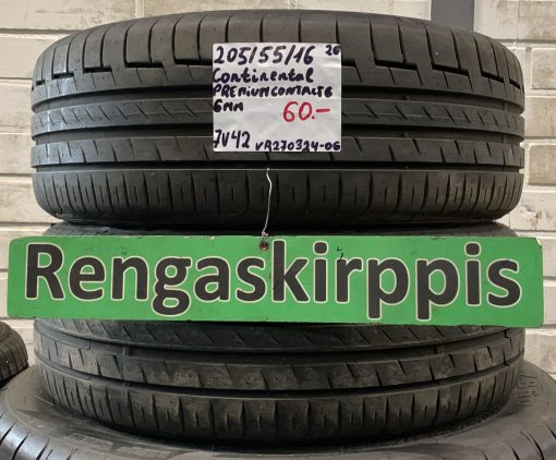205/55R16 Continental PremiumContact 6 kesä 6mm / 7V42