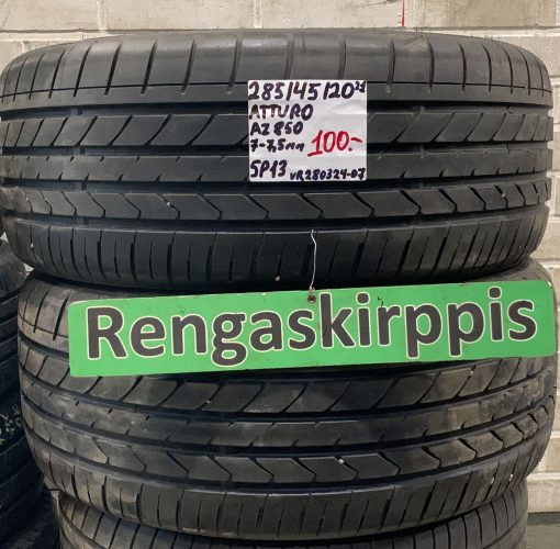 285/45R20 Atturo AZ850 kesä 7-7,5mm / 5P13