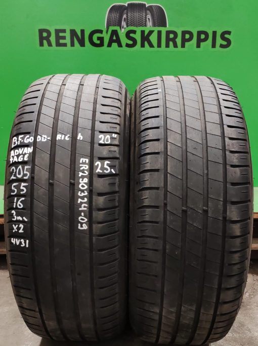 205/55R16 BFGoodrich Advantage kesä 3mm / 4V31